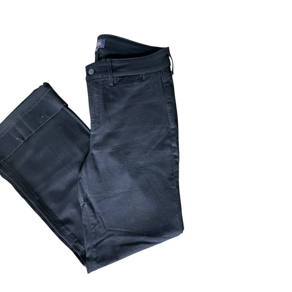 Not Your Daughter’s Jeans-Black Boot Cut Lift & Tuck Wide Hem Cool Fabric SZ 10 - Picture 6 of 14